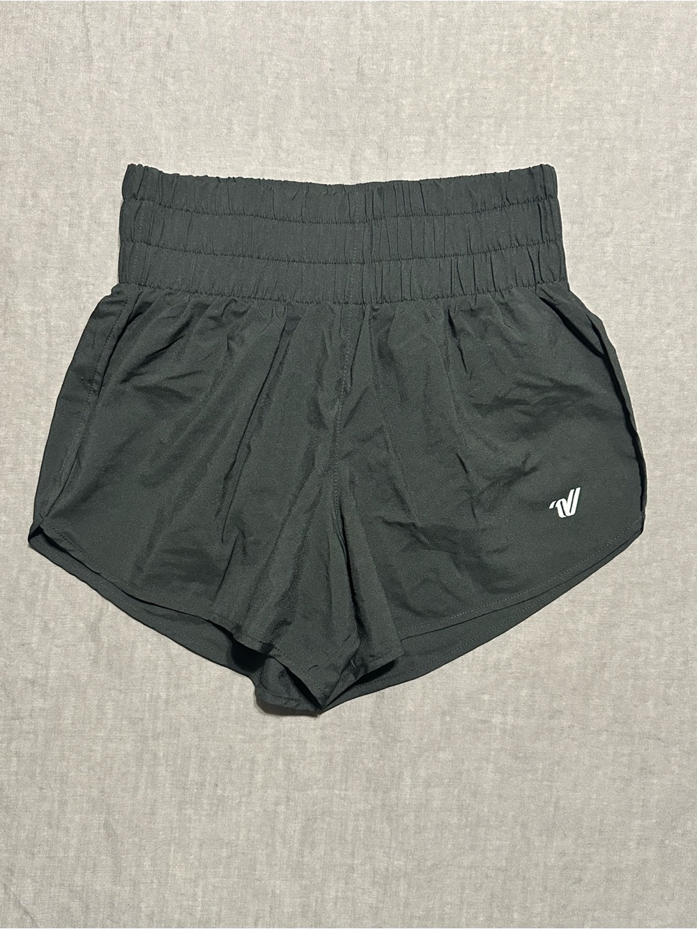 Varsity Spirit Black Cheer Shorts with High Smocked Waist